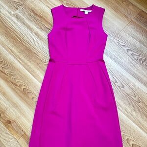 S Size Diane Von Furstenberg Fuchsia Mini Dress
